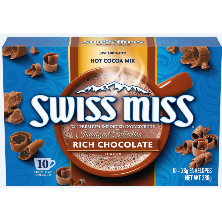 SWISSMISS 朱古力精选即冲装热巧克力粉10袋装下午茶牛奶巧克力版