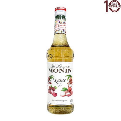 Monin Lychee Syrup 700ml荔枝味瓶装调味甜点烘焙原料调味糖浆味