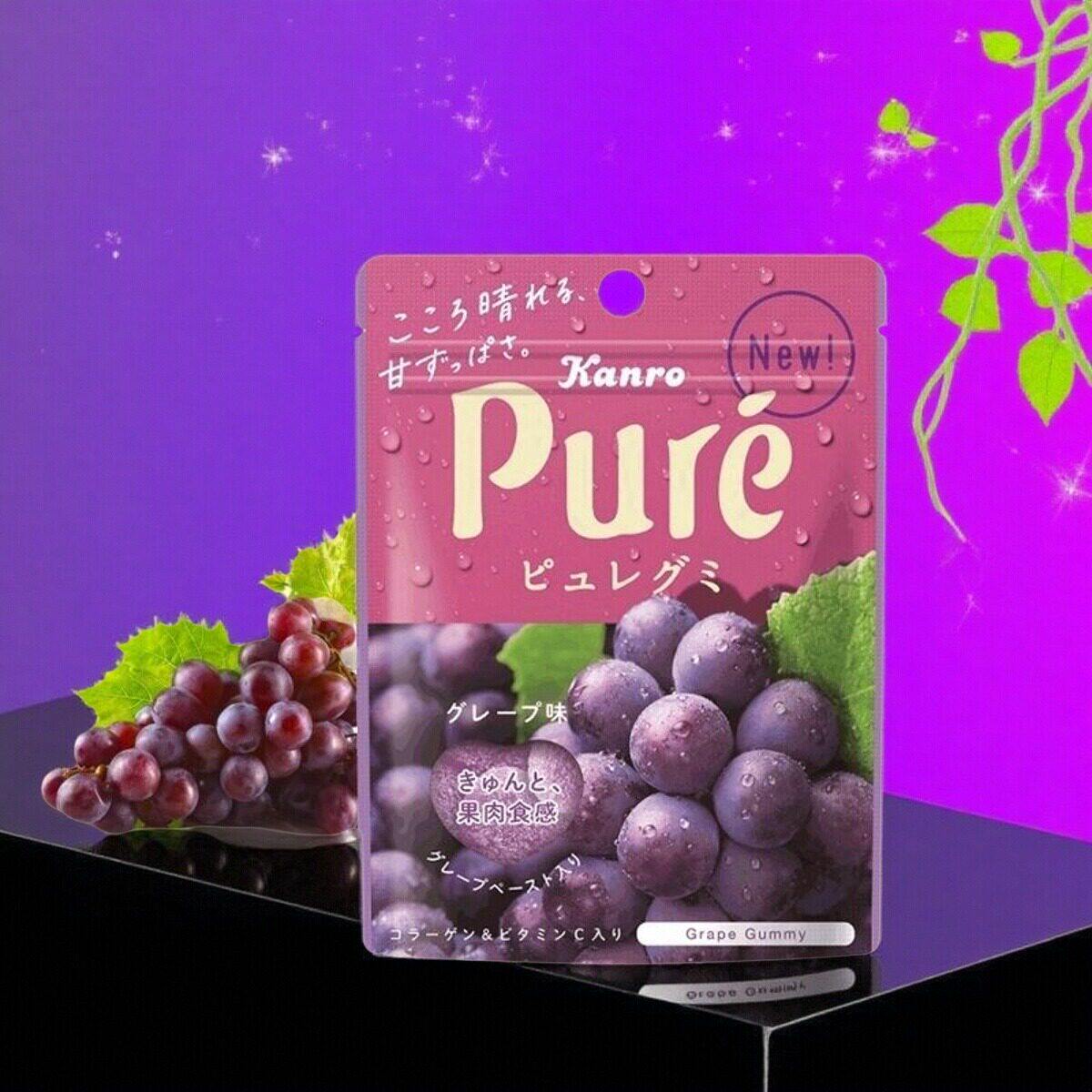 甘乐糖甘乐鲜果实软糖葡萄味56g新旧包装随机发送