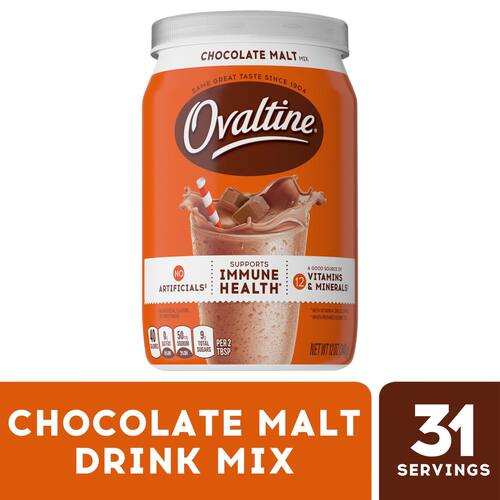 Ovaltine阿华田 朱古力巧克力麦芽饮品粉剂340克速溶即冲醇香风味