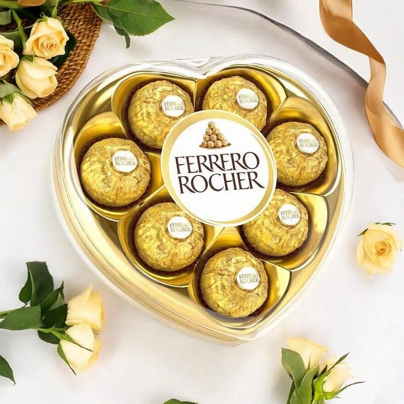 香港代购费列罗新年礼盒金莎朱古力８粒装心形礼盒节日送礼100g