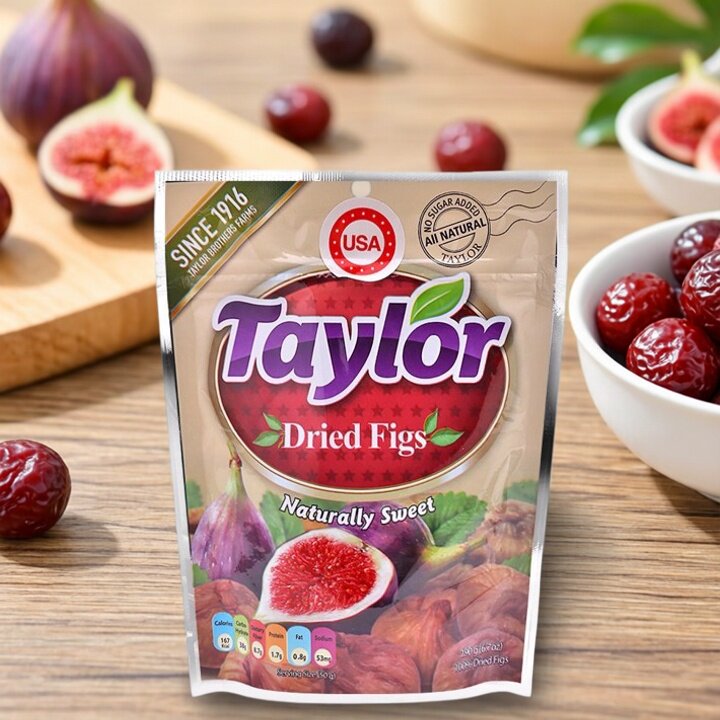 泰勒牌无花果干190克零食小吃休闲零食纯天然无添加果干即食袋装