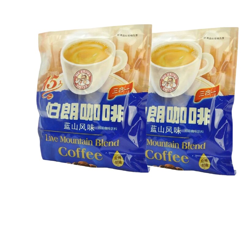 Mr. Brown Coffee 伯朗先生速溶三合一咖啡蓝山风味15gx45小包×2