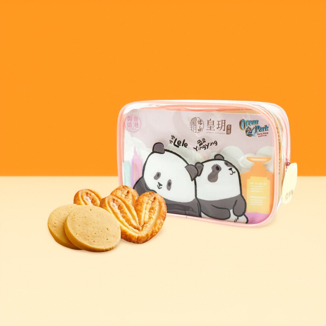 香港进口皇玥熊猫精品蝴蝶酥