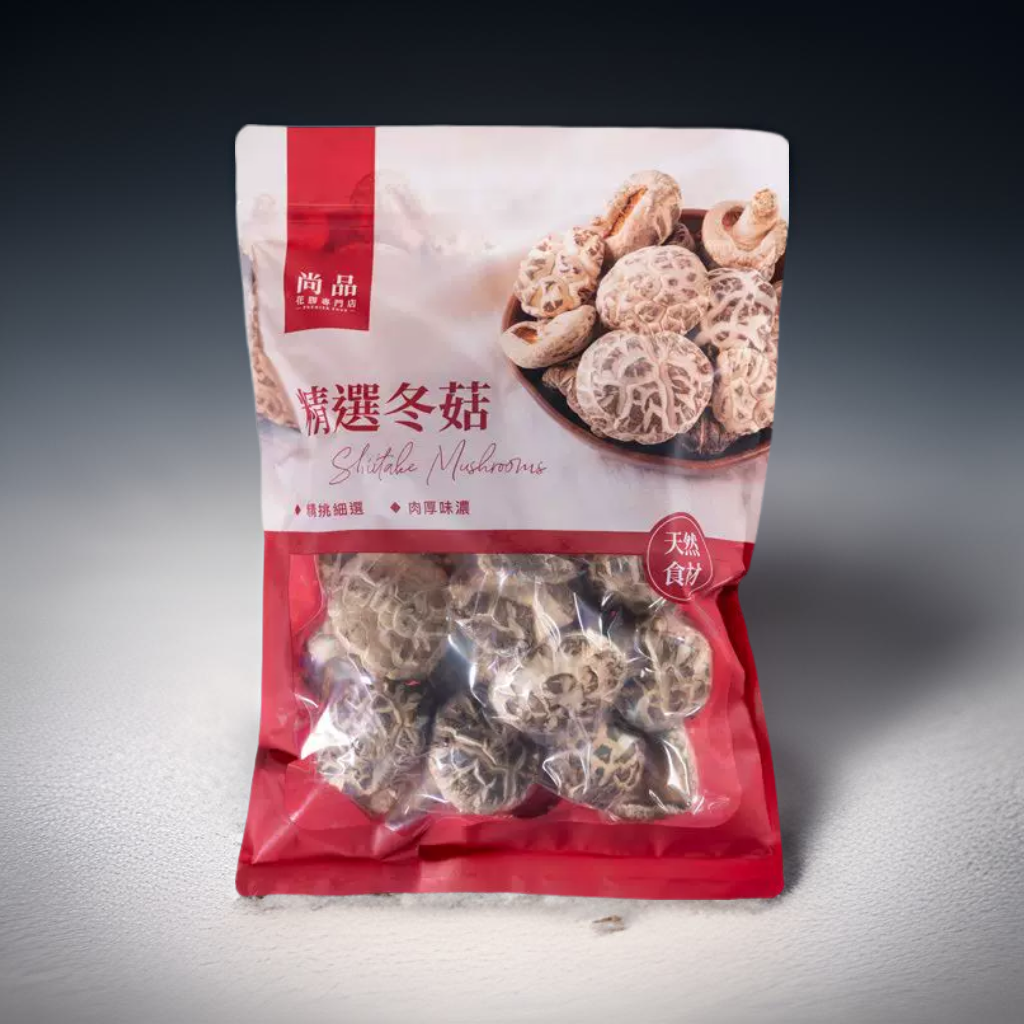 尚品 原木白花菇 (无脚) 优质花菇无需剪冬菇蒂 送礼自用优选300