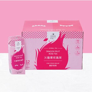CheckCheckCin  [原箱] 火龙果玫瑰茶250毫升X12包无添加真材实料