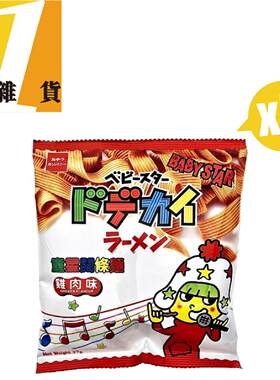 Baby Star童星阔条面鸡肉味37g X5