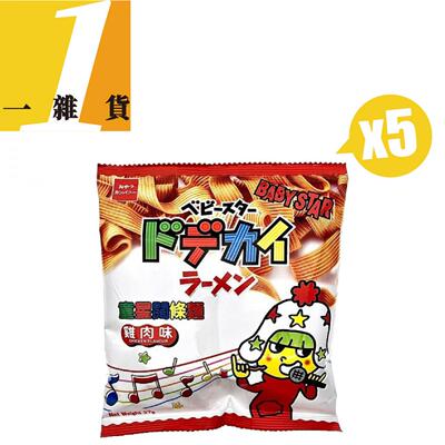 Baby Star童星阔条面鸡肉味37g X5