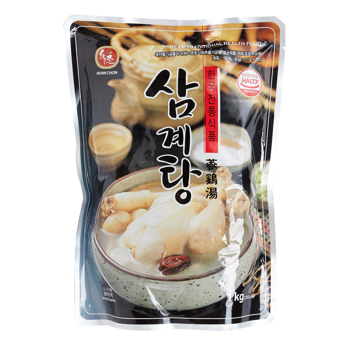 进口校洞参鸡汤1000克人参等炖煮鸡肉嫩滑渗有淡淡的参香加热即食