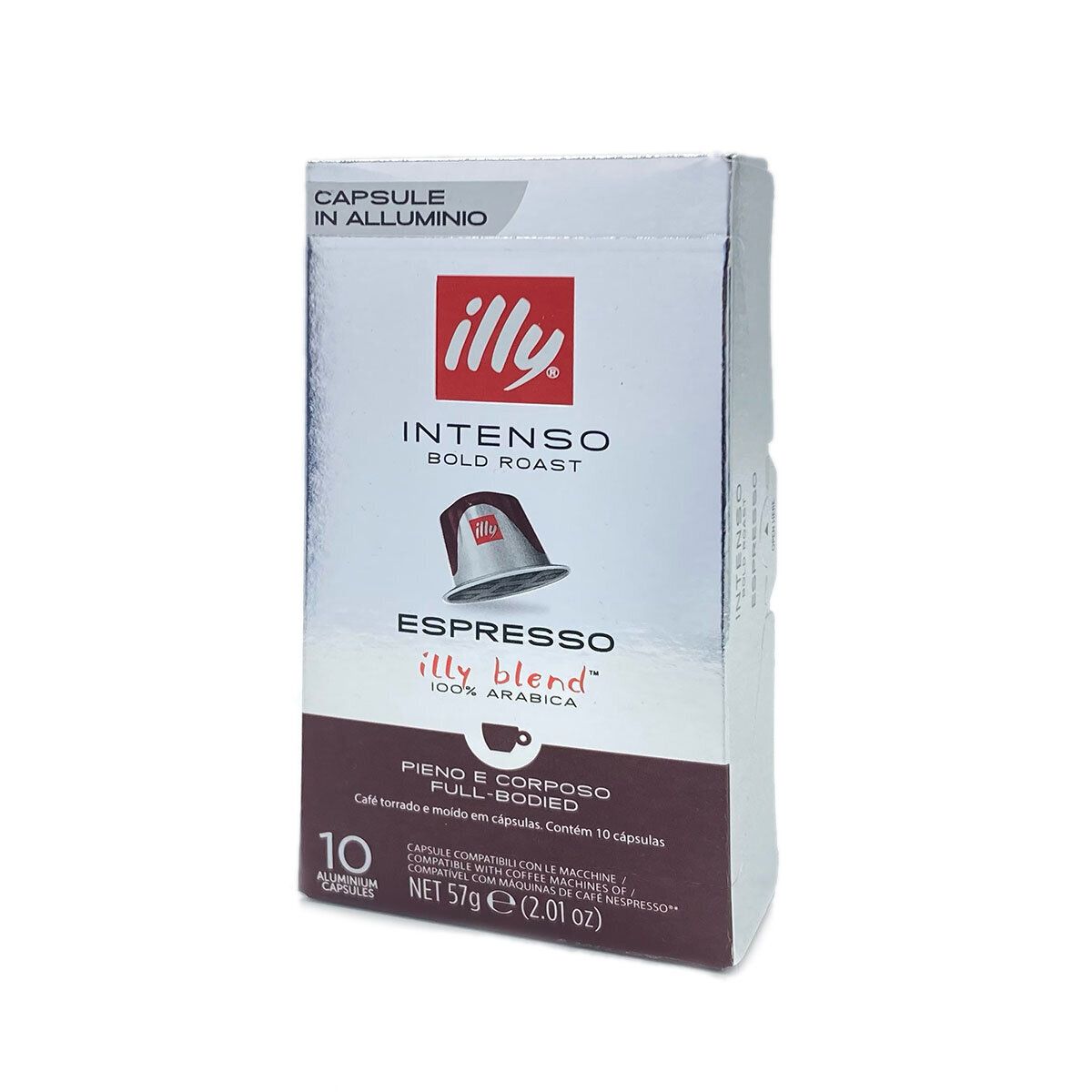 illy进口Nespresso咖啡机适用咖啡胶囊特浓Espresso10粒57g咖啡液