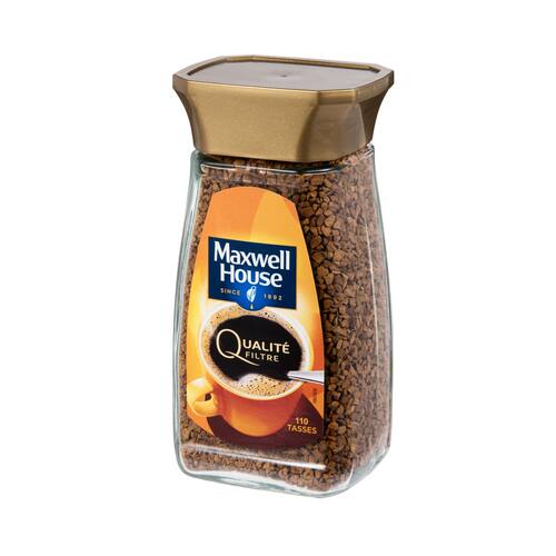 麦斯威尔MAXWELL HOUSE 速溶金钻颗粒咖啡200g香浓四溢早餐冲饮版