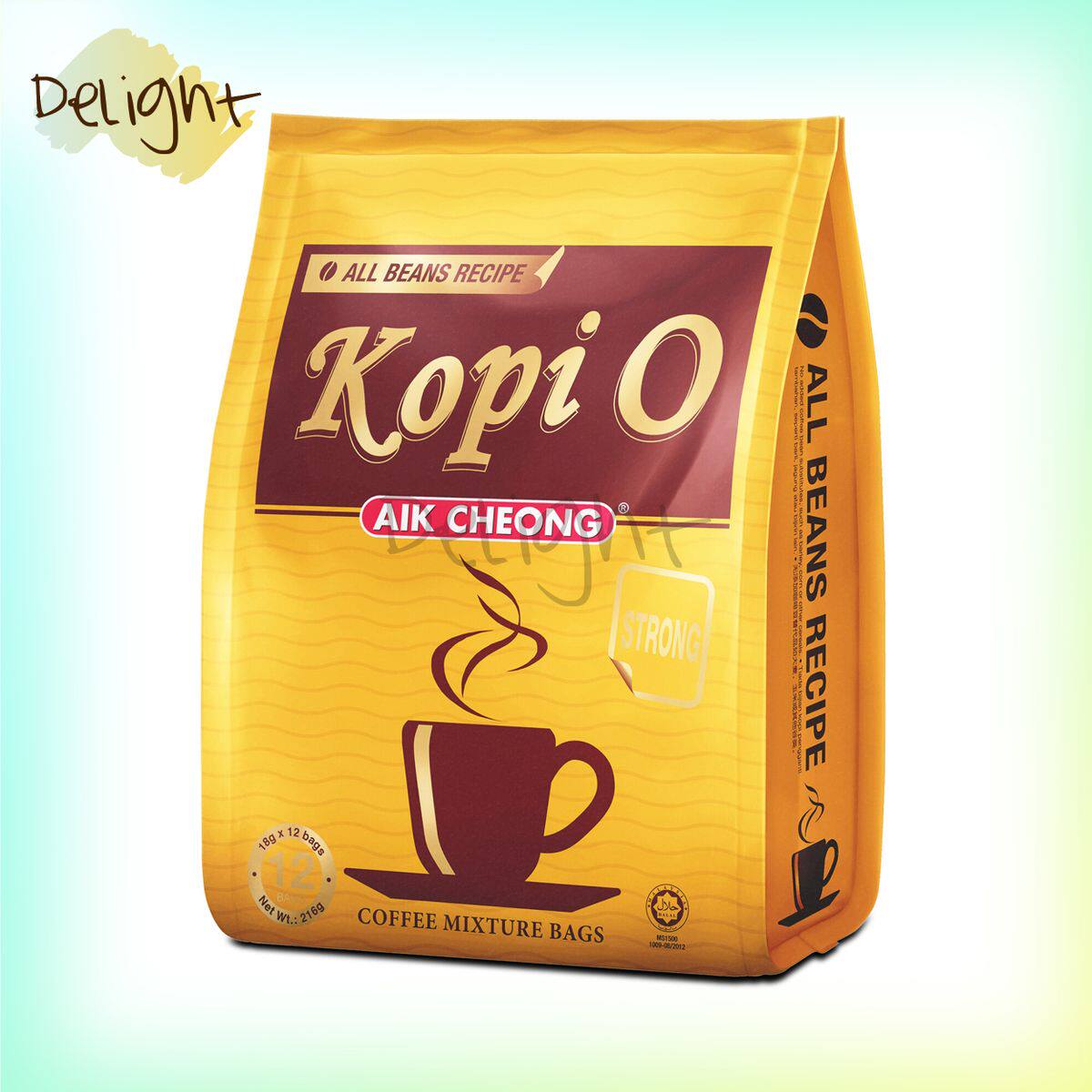 香港进口益昌Kopi特浓黑咖啡18gx12包|袋装咖啡|即冲饮品独立包装