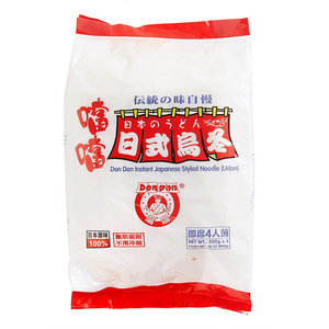 香港进口当当 日式乌冬200克x4开水冲泡袋装速食即食方便面小包装