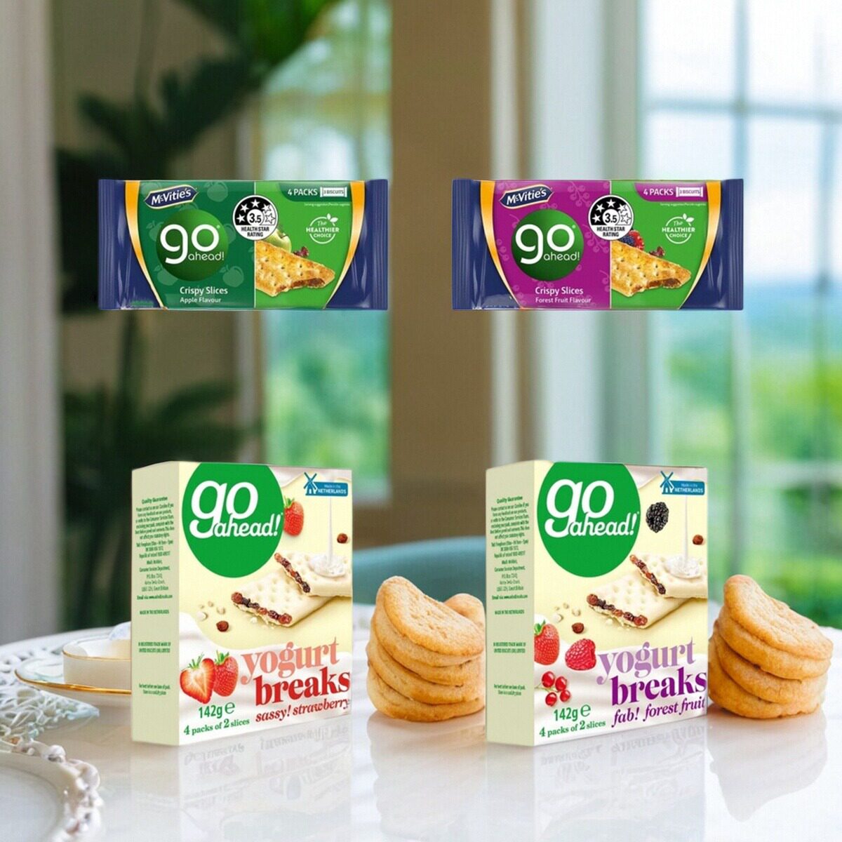 香港进口英国麦维他尽吃乐鲜果薄酥杂莓142g草莓乳酪饼干休闲零食