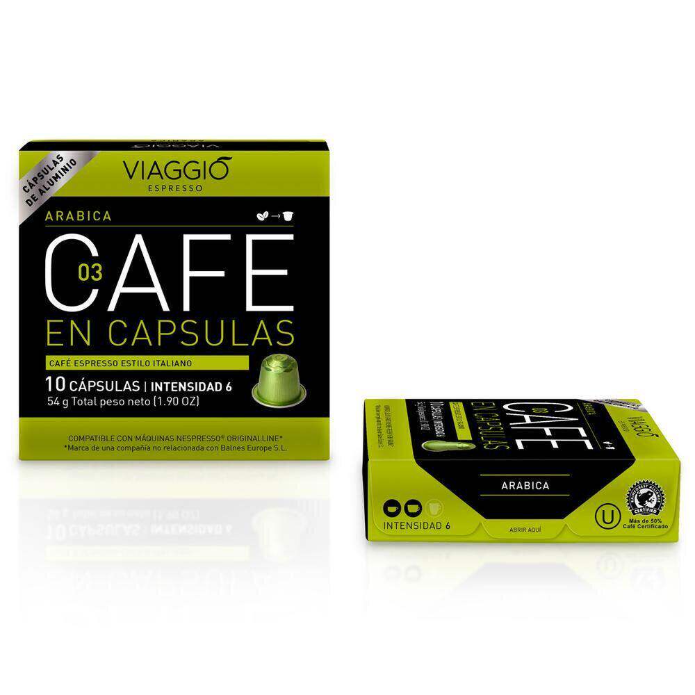 西班牙VIAGGIO Espresso阿拉比卡咖啡胶囊咖啡10粒盒装原豆磨粉
