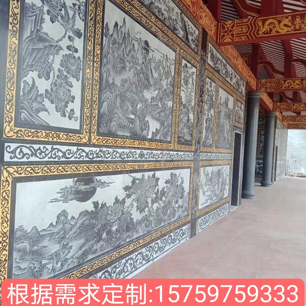石雕线雕 大理石影雕 山水画沉雕 寺庙石材影雕祠堂宗祠石材线雕