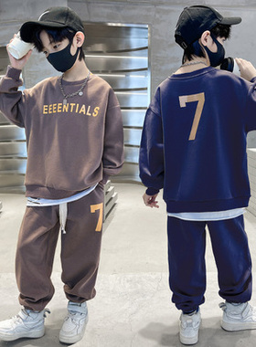 童装男童运动套装2026春秋装新款儿童卫衣宝宝中大童时尚休闲装潮