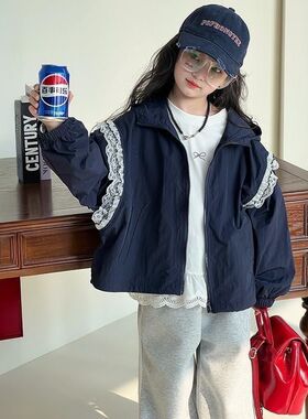 女童春季外套儿童春款长袖外套半身裙蕾丝童装女宝宝韩系春装潮