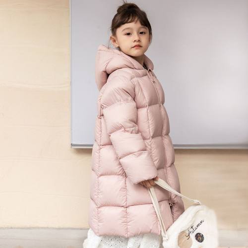儿童羽绒服长款2025新款洋气女童外套冬装加厚保暖白鸭绒男女宝宝