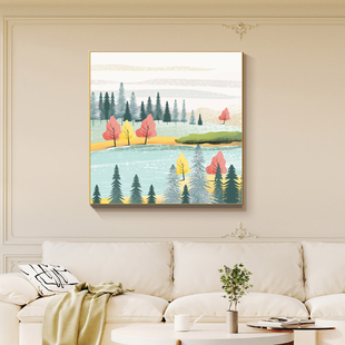 田园风光餐厅十字绣2026新款 高级感风景简单自己绣 治愈系年轻人