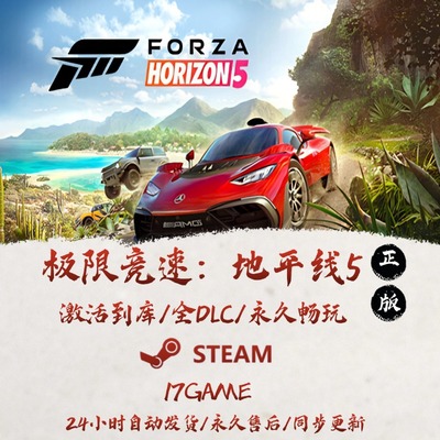 极限竞速地平线5 STEAM游戏全球区激活码cdk全dlc 永久入库