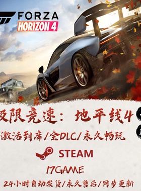 极限竞速地平线4 STEAM游戏全球区激活码cdk全dlc 永久入库