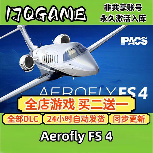 Aerofly FS 4 STEAM游戏全球区激活码cdk全dlc 永久入库