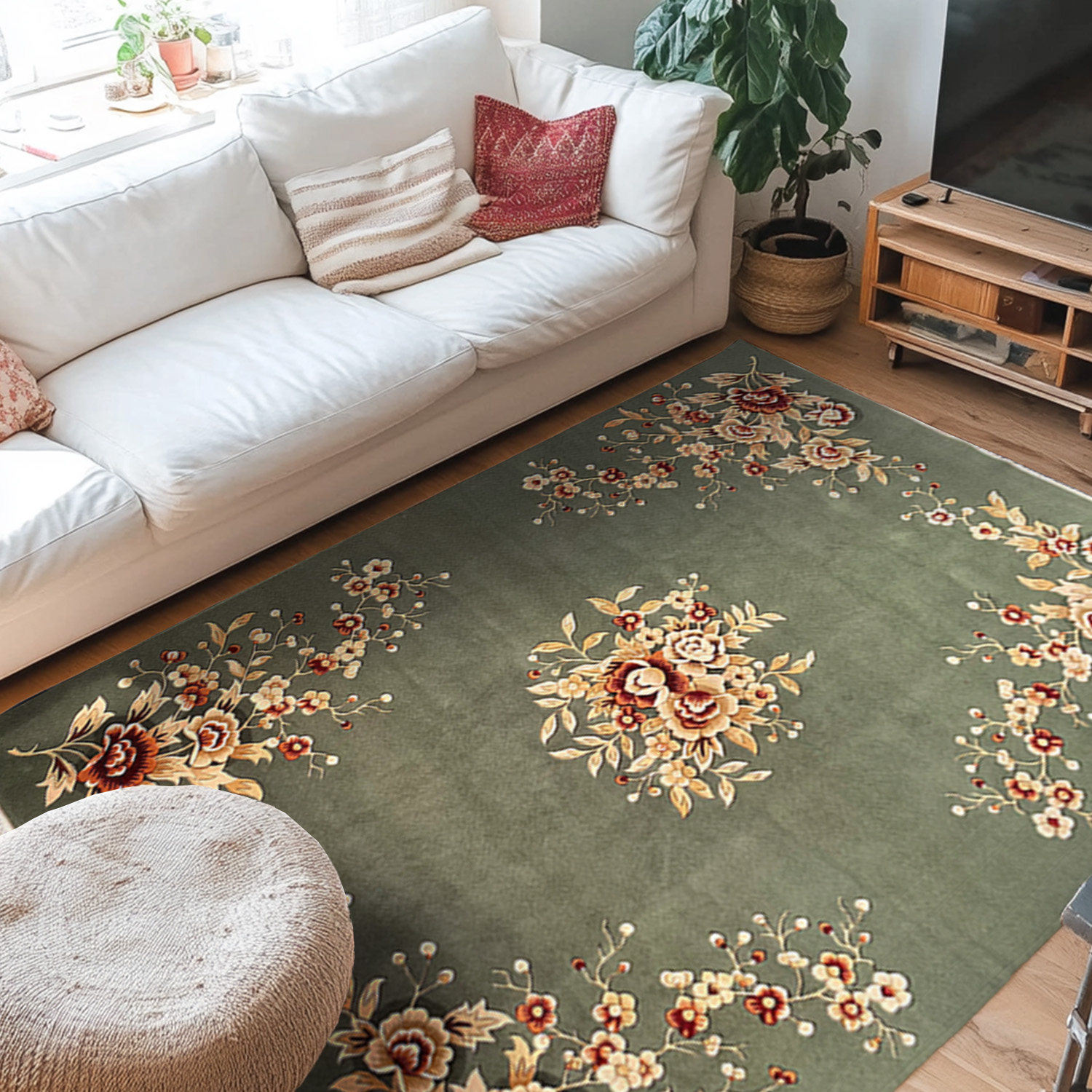 复古民族风羊毛地毯耐脏耐磨