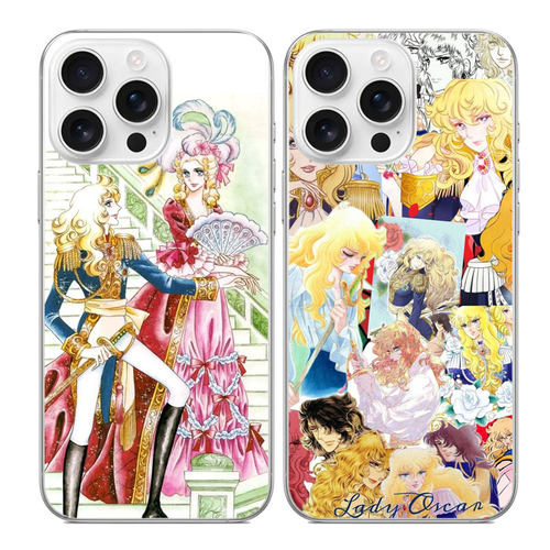 适用iphone16苹果17promax手机壳安卓oppo透明软壳小米华为pura奥斯卡凡尔赛The Rose of Versalles宫廷情侣