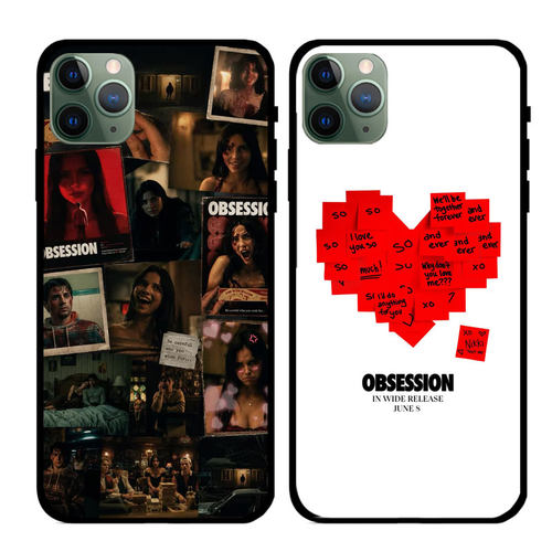 适用iphone16苹果17promax手机壳安卓oppo黑色硅胶软壳小米华为pura痴迷Obsession电影北美小众