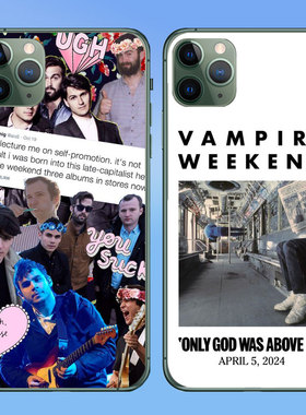 Vampire Weekend吸血鬼周末摇滚乐队欧美歌手适用苹果15promax手机壳iPhoneXR透明软壳