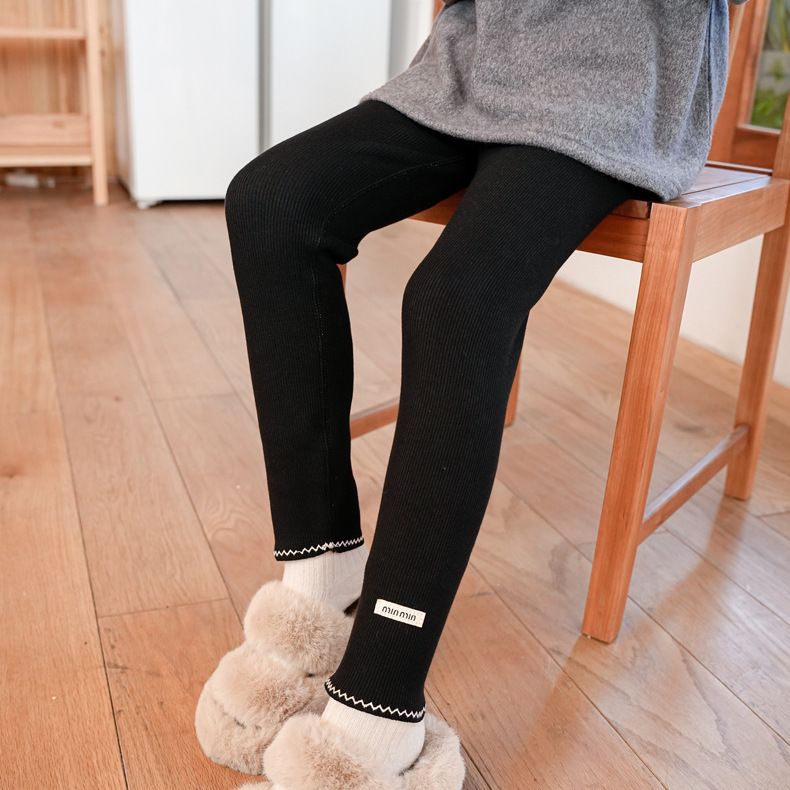 儿童女打底裤子一体加绒
