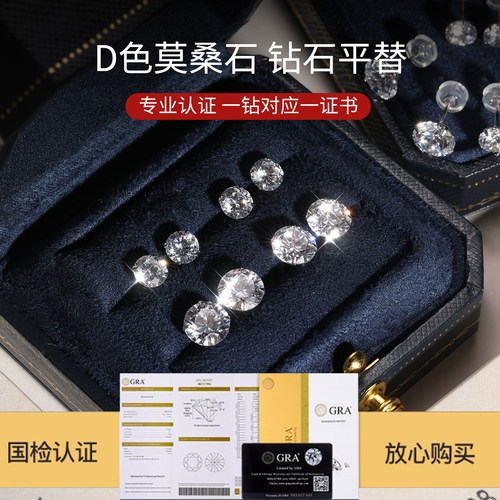 999纯银针莫桑石爆闪轻奢耳环
