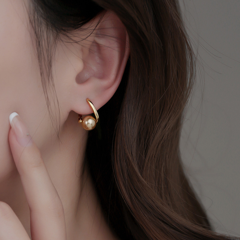 饰悟银饰轻奢高级法式珍珠耳钉女