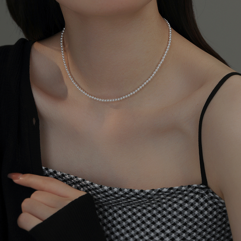 饰悟银饰女施家珍珠正品珍珠项链