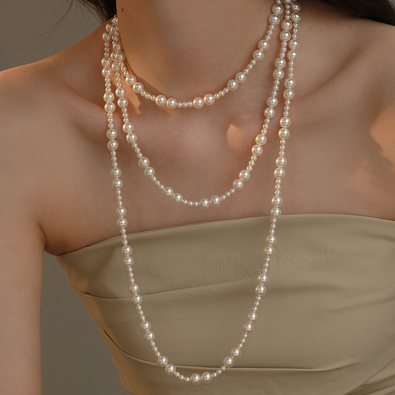 饰悟银饰法式项链叠戴女秋冬