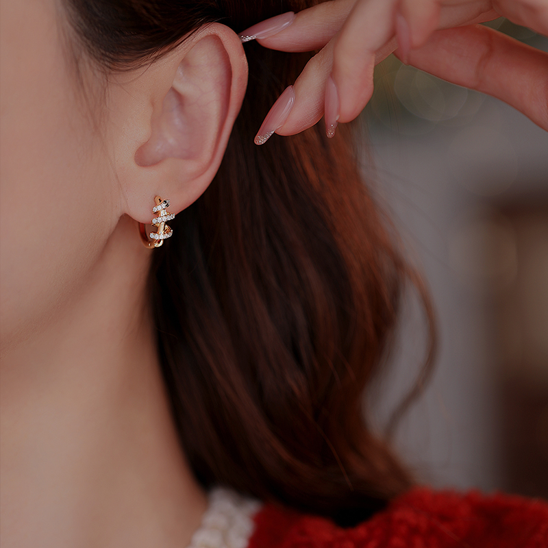 饰悟银饰酷帅新款女耳环