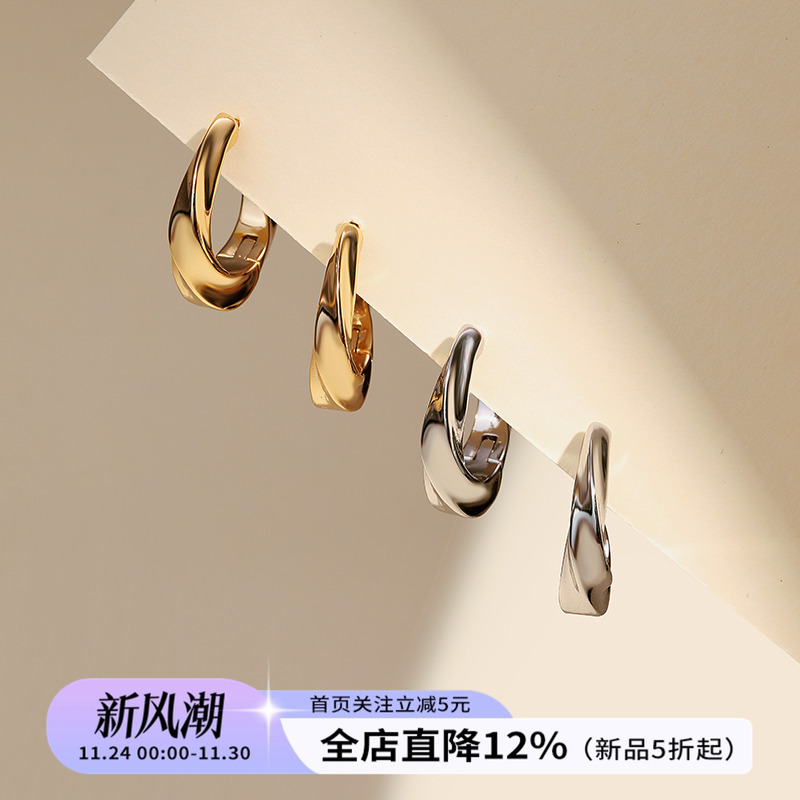 饰悟银饰高级感耳环女精致