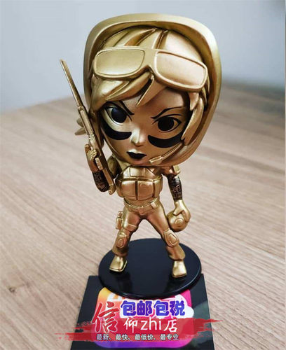 公仔彩虹六号人偶育碧限量版奖杯