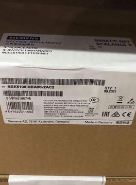 非实价议价议价6GK5108-0BA00-2AC2SCALANCE XC108交换机6GK51080
