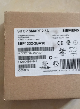非实价议价议价6EP1332-2BA10 电源SITOP SMART 24 V/2.5 A6EP133