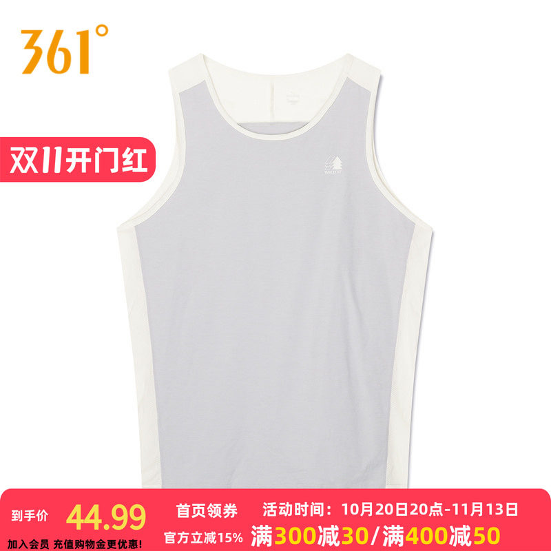 361°运动背心2026秋季新款男子常规舒适上衣常规背心