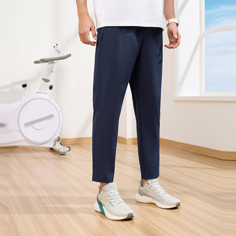 361运动裤2026春季男士直筒宽松九分裤防晒裤冰丝休闲长裤男裤子