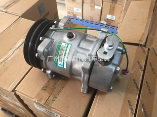 JAC江淮格尔发帅铃大运乘龙 华域三电SE5H14汽车空调压缩机冷气泵