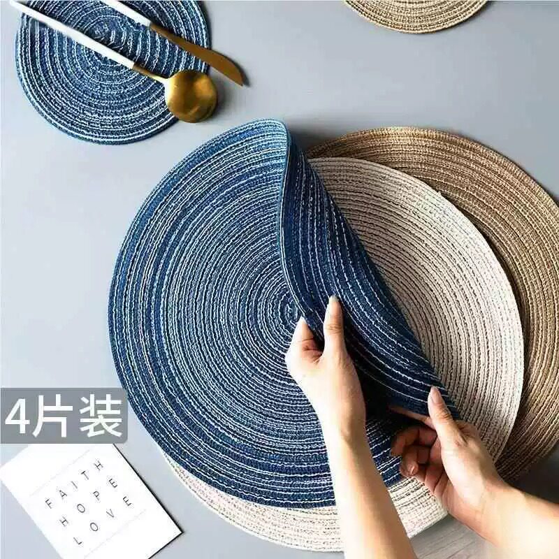 家用垫碗花盆托盘热餐垫垫子桌面桌垫圆形布艺隔热杯垫垫花瓶