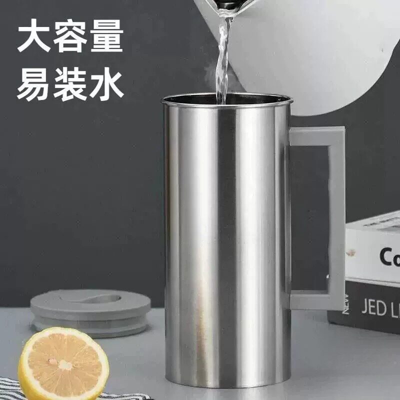 加厚款不锈钢茶壶带滤网烧水壶平底电磁炉加热饭厅酒店复古泡茶壶