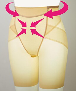 出口日本无痕收腹裤 提臀束腰盆骨矫正塑形显瘦舒适不勒肉女塑身裤