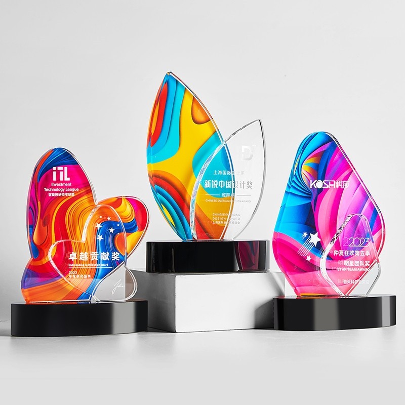 新款水晶奖杯定制创意炫彩高档奖牌公司优秀员工活动年会颁奖刻字,个性定制/设计服务/DIY,奖杯/奖章/奖状/证书定制,淘宝优惠券,粉丝福利购,淘宝优惠卷