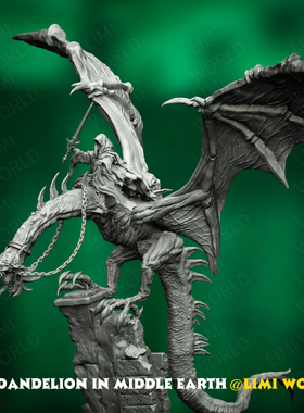 指环王戒灵骑堕落飞兽俯冲姿势第三方指环王战棋树脂跑团手办模型