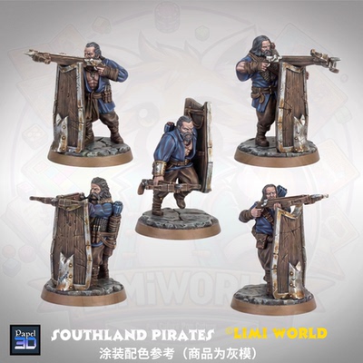 海盗 盾弩手 Southland Pirate 中土第三方战棋跑团树脂模型
